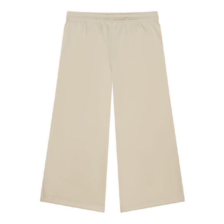 Young Original Pintuck Wide Leg Trackpants, Cream, hi-res
