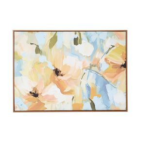 Living & Co Framed Canvas Floral 50cm x 70cm