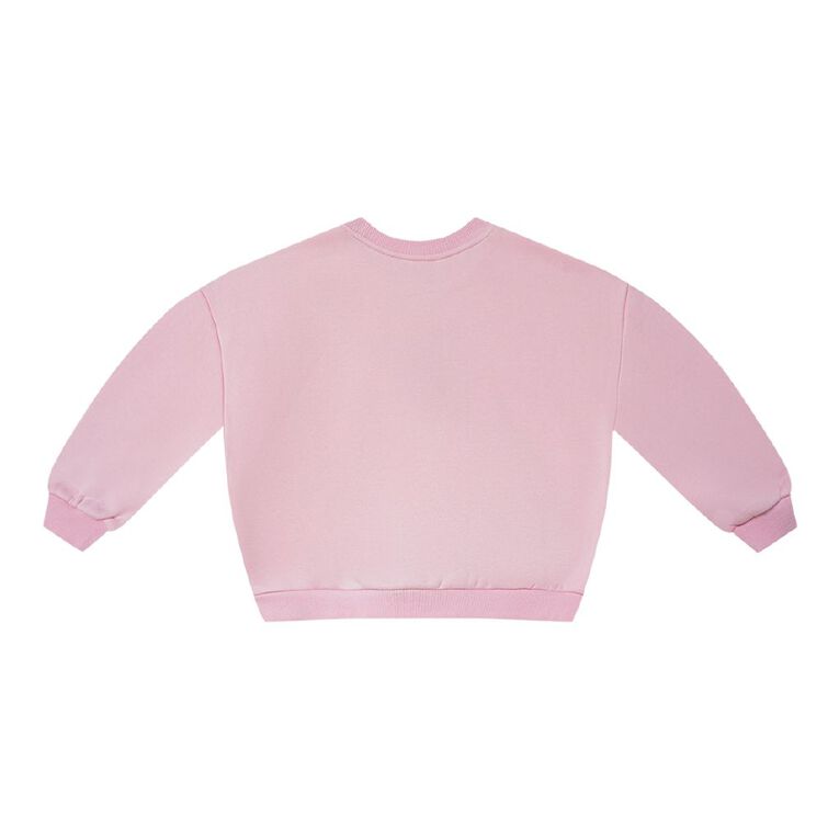 Young Original Cosy Fleece Crew Sweat, Pink Light, hi-res