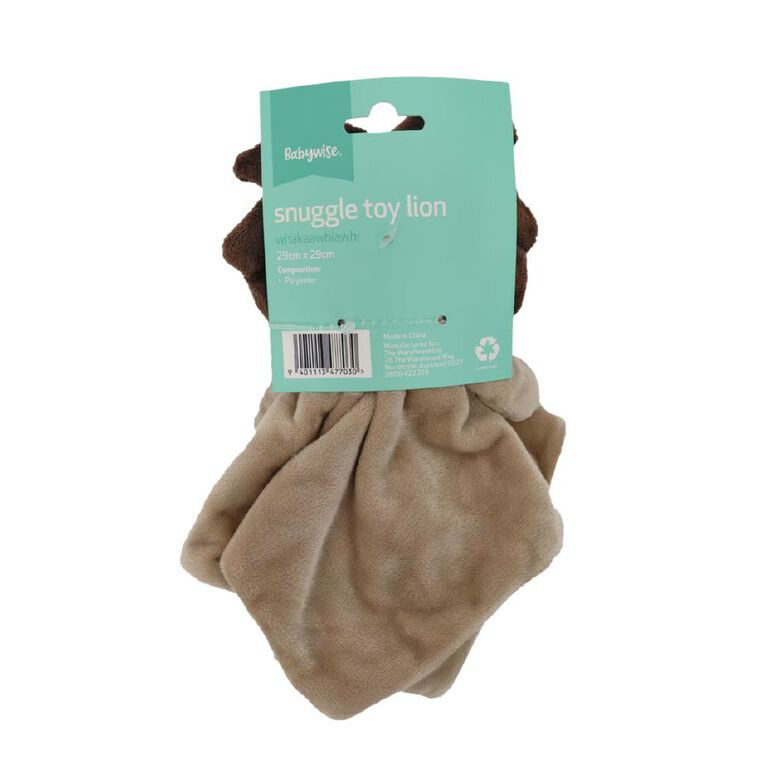 Babywise Snuggle Toy Lion, , hi-res