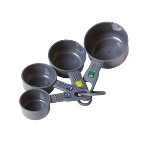 Living & Co Measuring Cups 4 Pieces Charcoal Charcoal