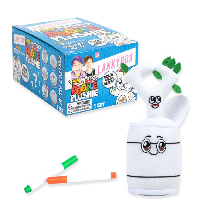 LankyBox Mini Mystery Plush Doodle Plush Series Assorted, , hi-res