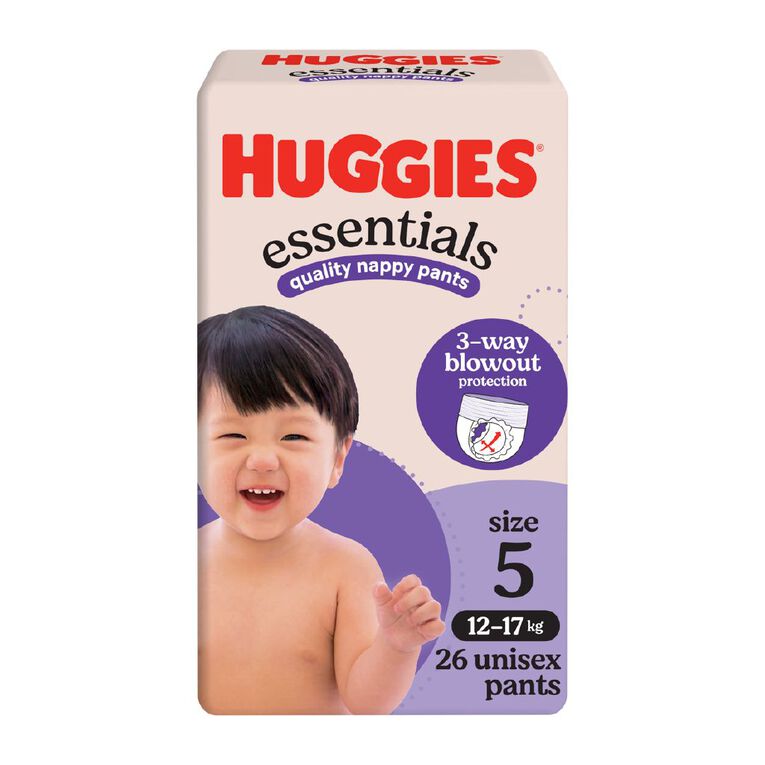 Huggies Nappy Essentials Pants Size 5 26 Pack, , hi-res