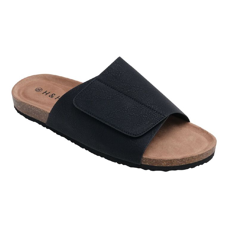 H&H Men's Miles Sandals, Black, hi-res