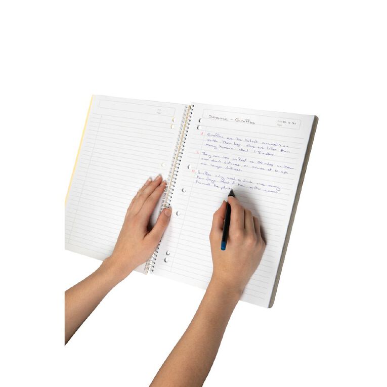 ColourHide Lecture Book A4 140 Pages Black, , hi-res