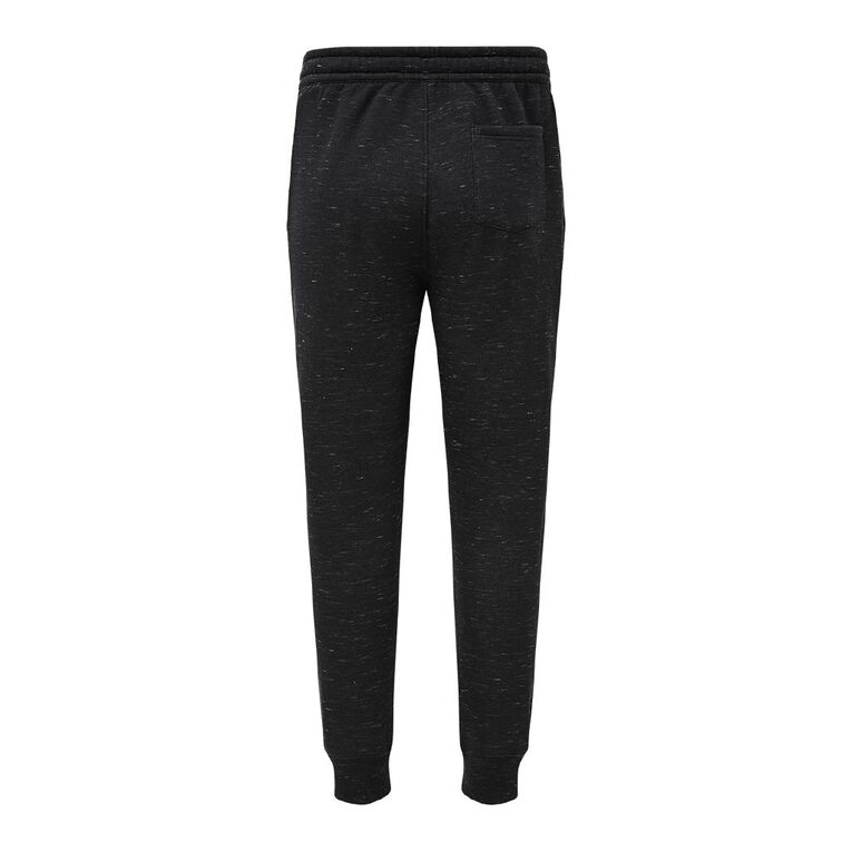 Garage Men's Space Dye Trackpants, Black/White, hi-res