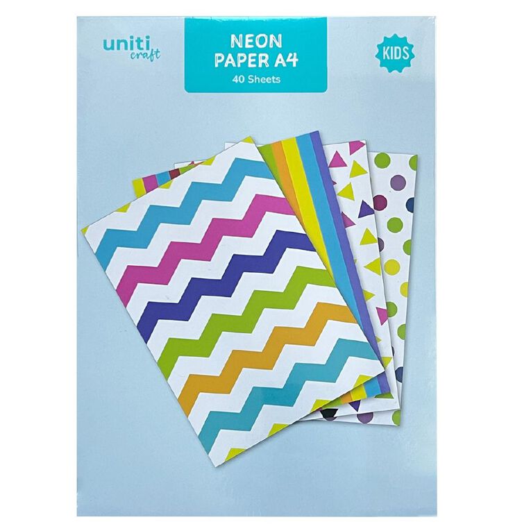 Uniti Neon Paper 40 Sheets, , hi-res
