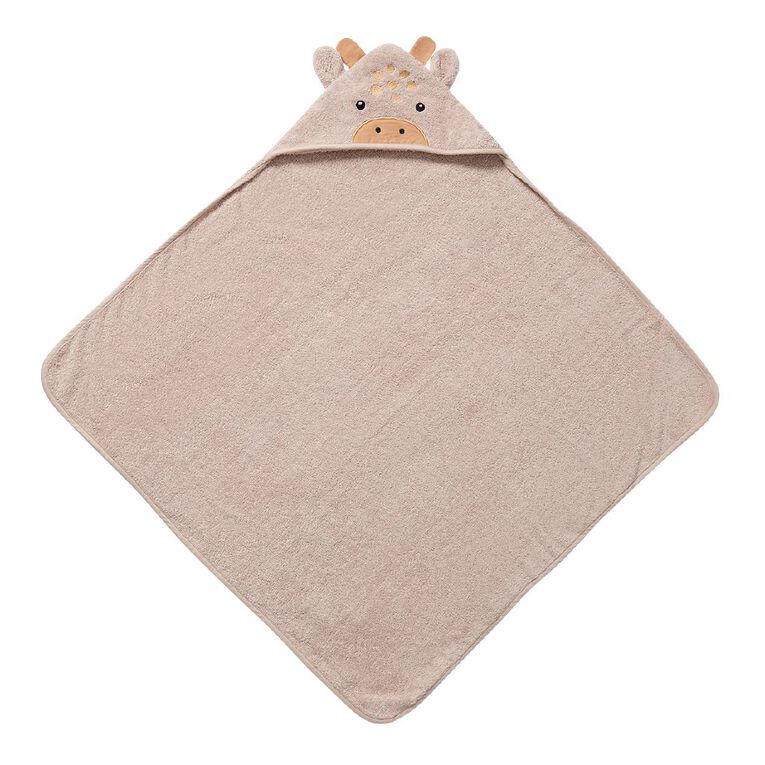 Babywise Hooded Towel Giraffe 80cm x 80cm 500gsm, , hi-res