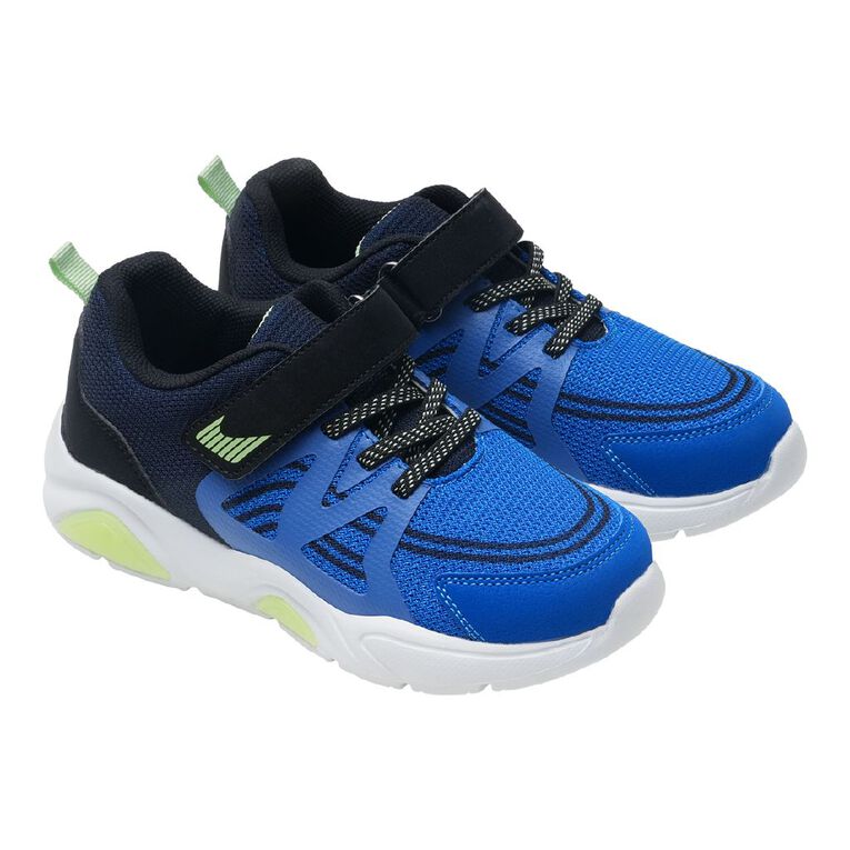 Active Intent Senior Kids' Brite Trainers, Blue, hi-res