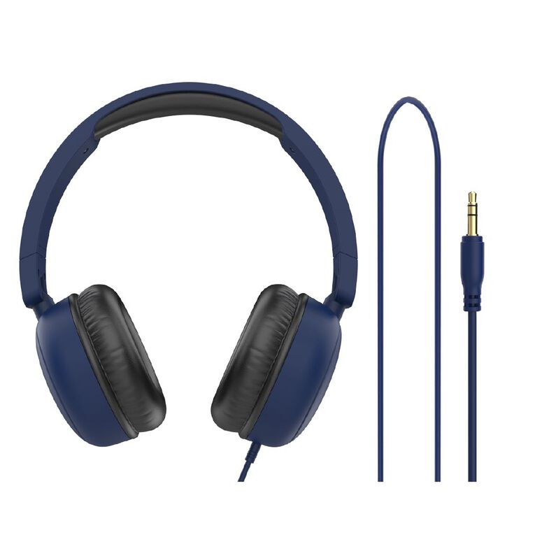 Veon 3.5mm Wired Headphones VNQ602DKB Blue Dark, , hi-res