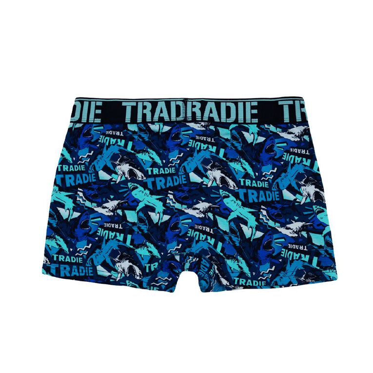Tradie Men's Trunks 3 Pack, Blue Dark, hi-res