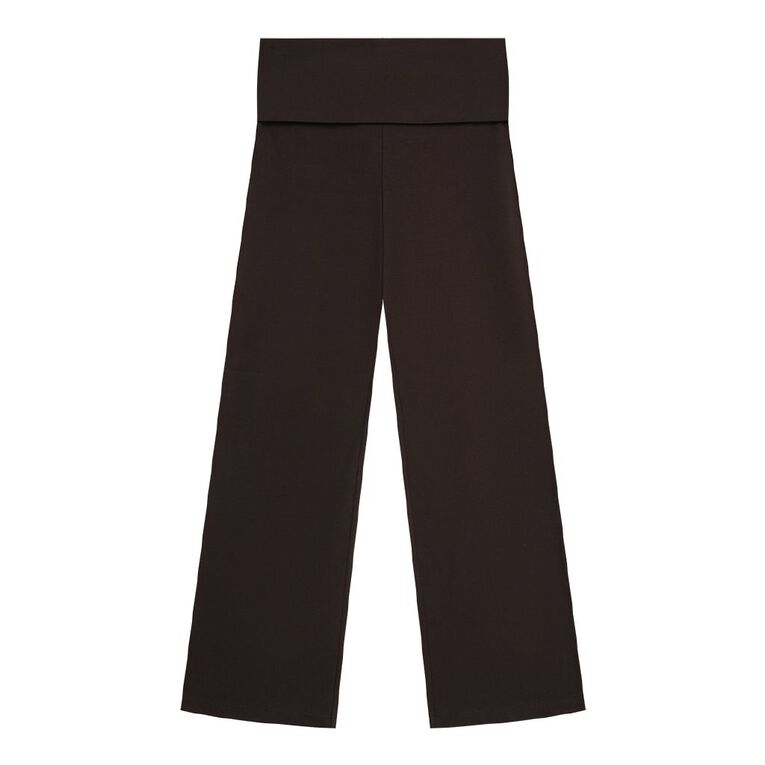 Young Original Foldover Waistband Pants, Brown Dark SPOTS, hi-res