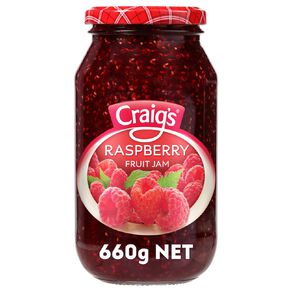 Craig's Raspberry Jam 660g