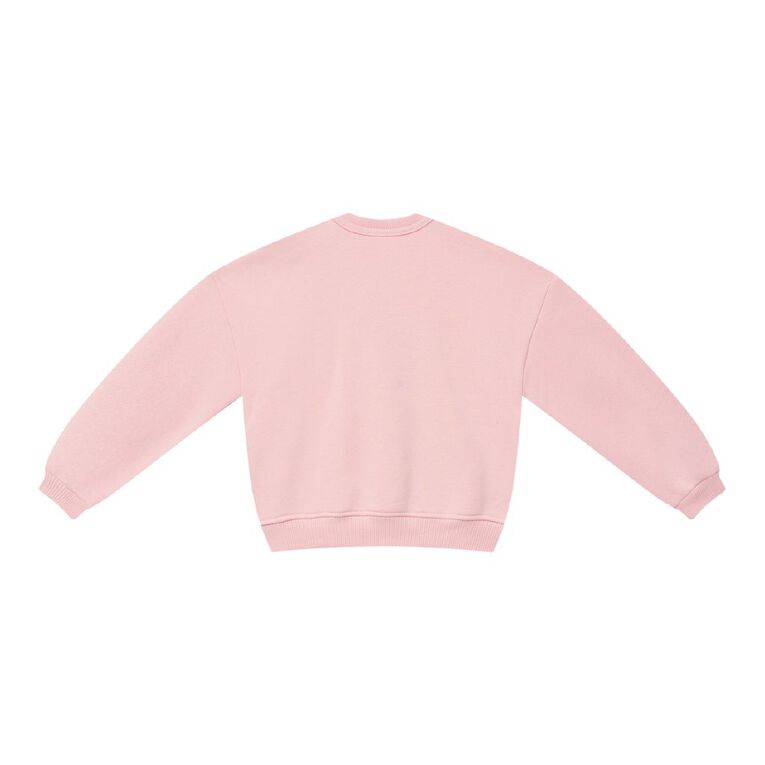 Young Original Babies' Heavy Fleece Sweatshirt, Pink Mid, hi-res