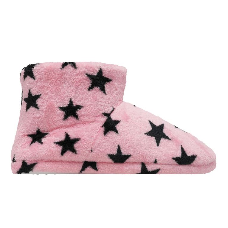 H&H Women's Star Slipper Booties, Pink Light, hi-res