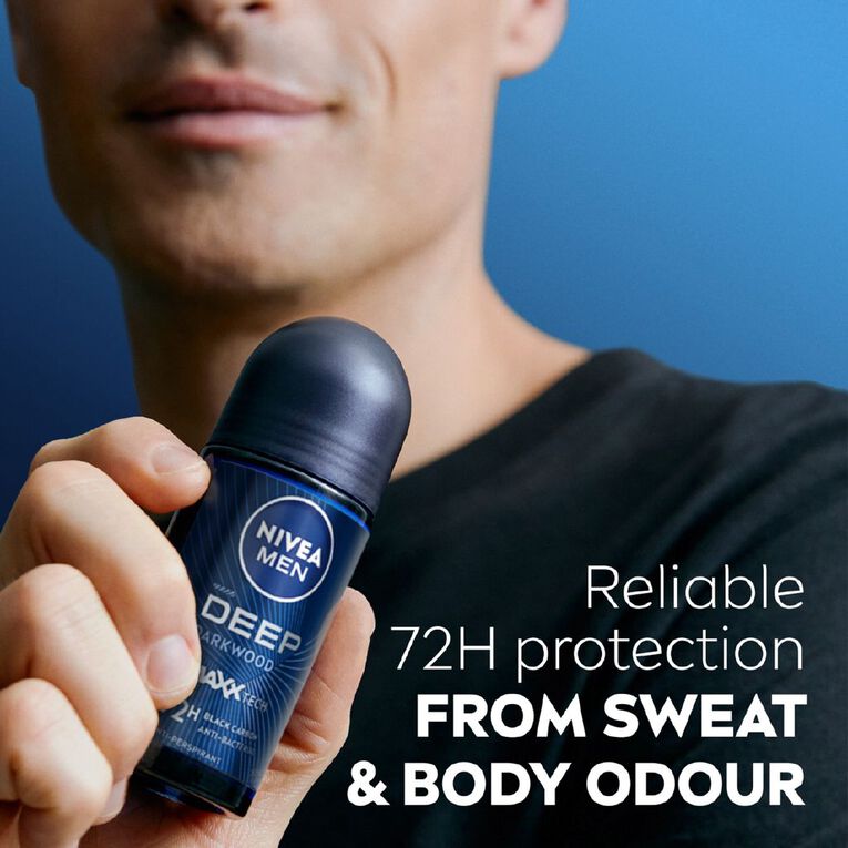 Nivea Men Roll On Deodorant Deep Darkwood 50ml, , hi-res