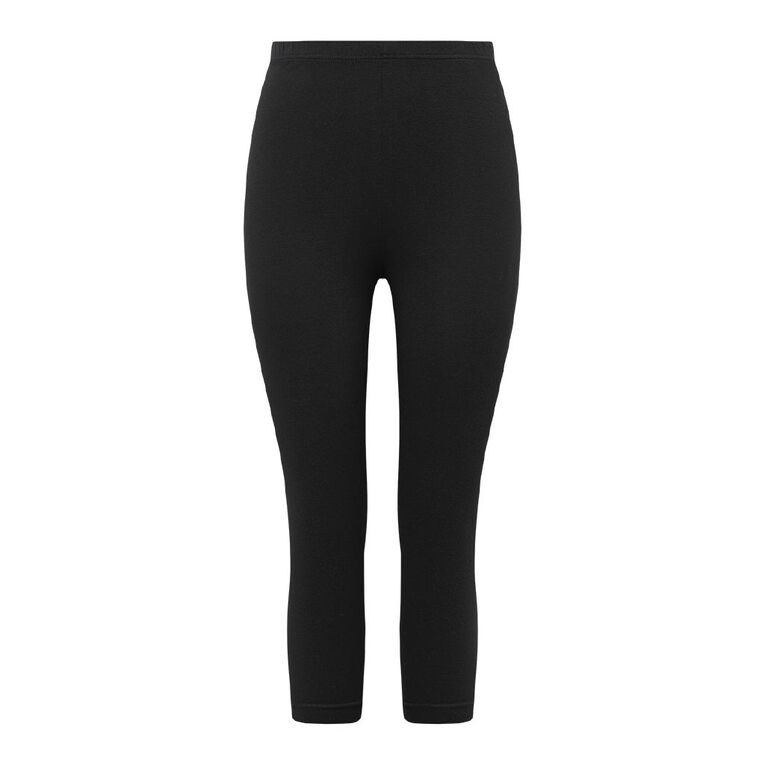 H&H Women's 3/4 Leggings, Black, hi-res