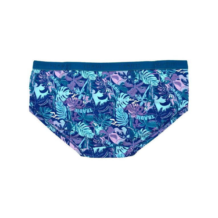 Tradie Women's Curve Boyleg 3 Pack, Blue Dark, hi-res