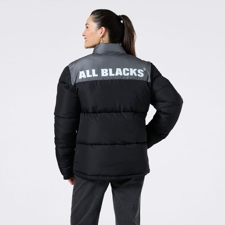 All Blacks Men's Puffer Jacket, Black/Grey, hi-res