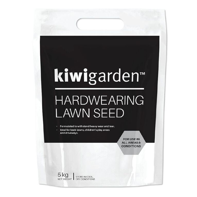 Kiwi Garden Hardwearing Lawn Seed 5kg, , hi-res