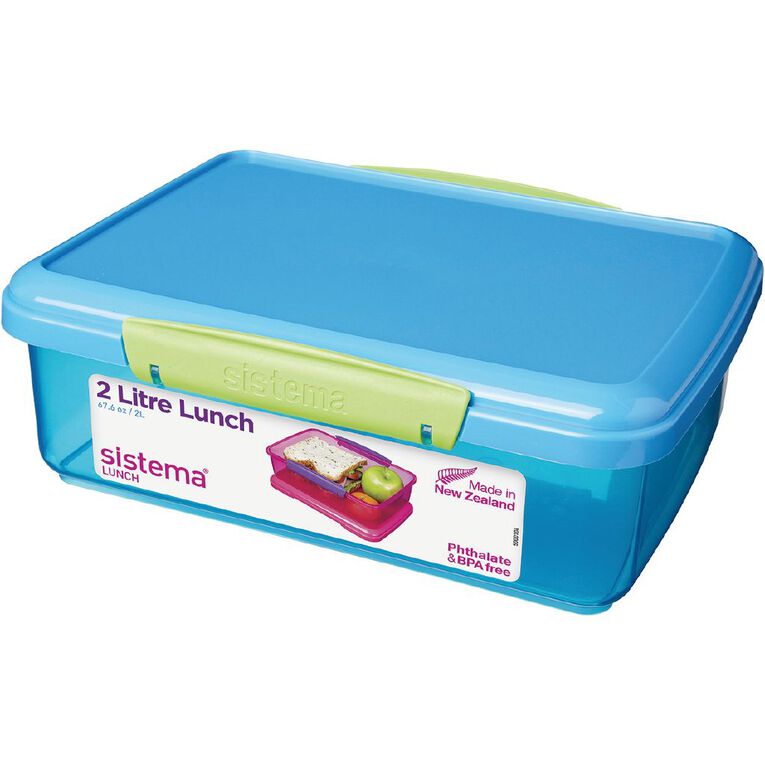 Sistema Klip It Tinted Lunch Box 2L Assorted, , hi-res