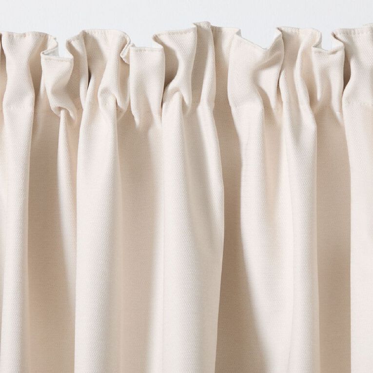Living & Co Elm Curtains Natural 150-230cm Wide/160cm Drop, , hi-res