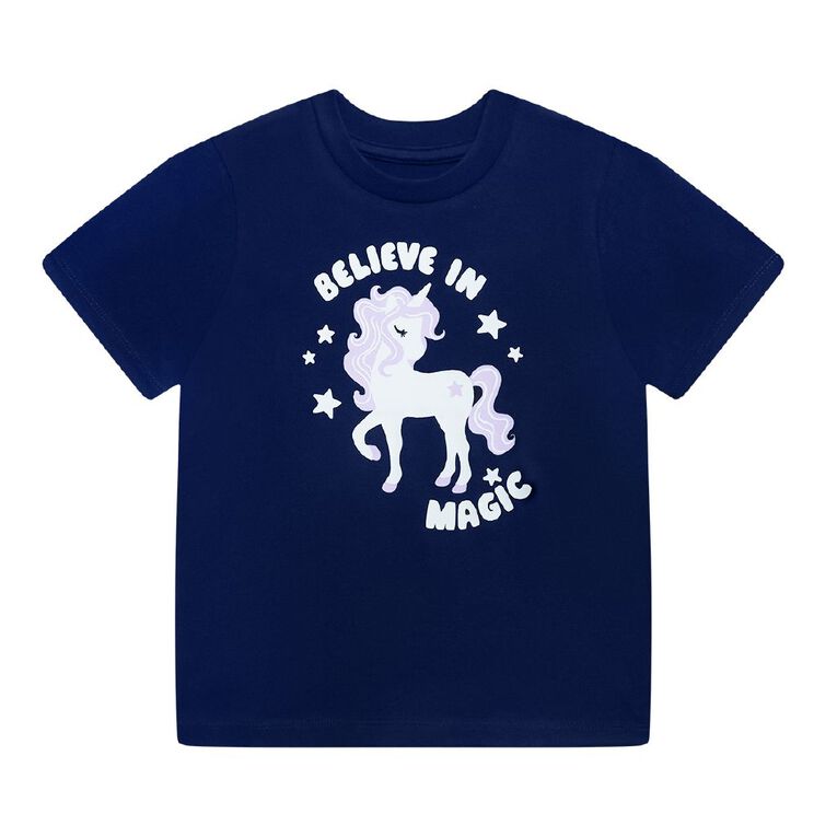 Young Original Preschool Short Sleeve Printed Tee, Blue Dark, hi-res