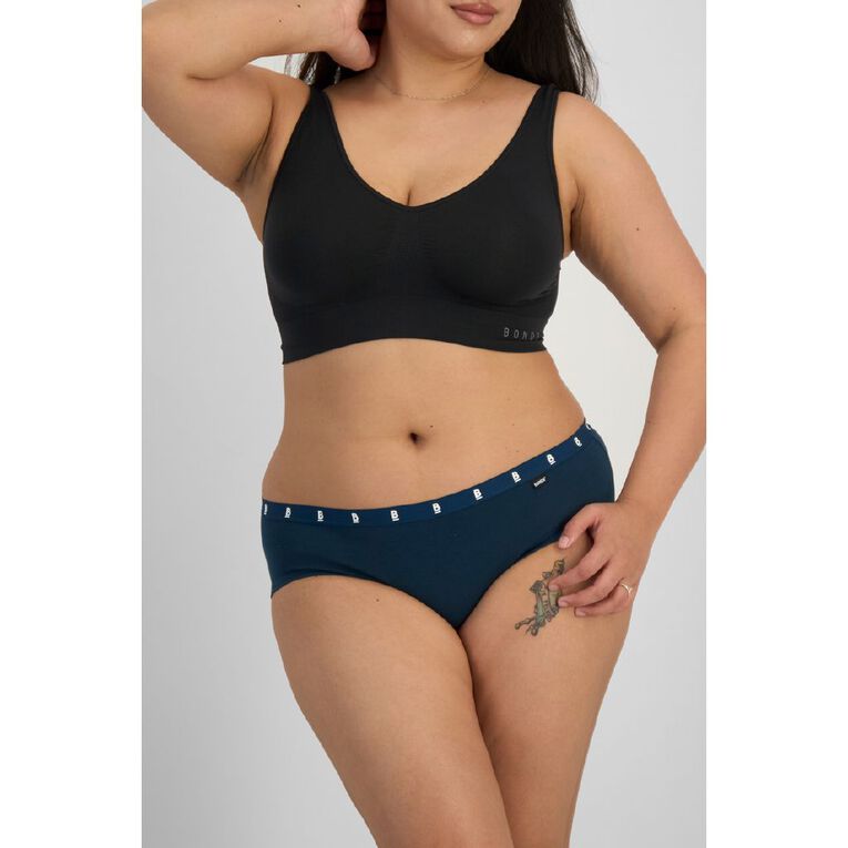 B FOR BONDS Women's Midi Briefs 2 Pack, Green Mid, hi-res