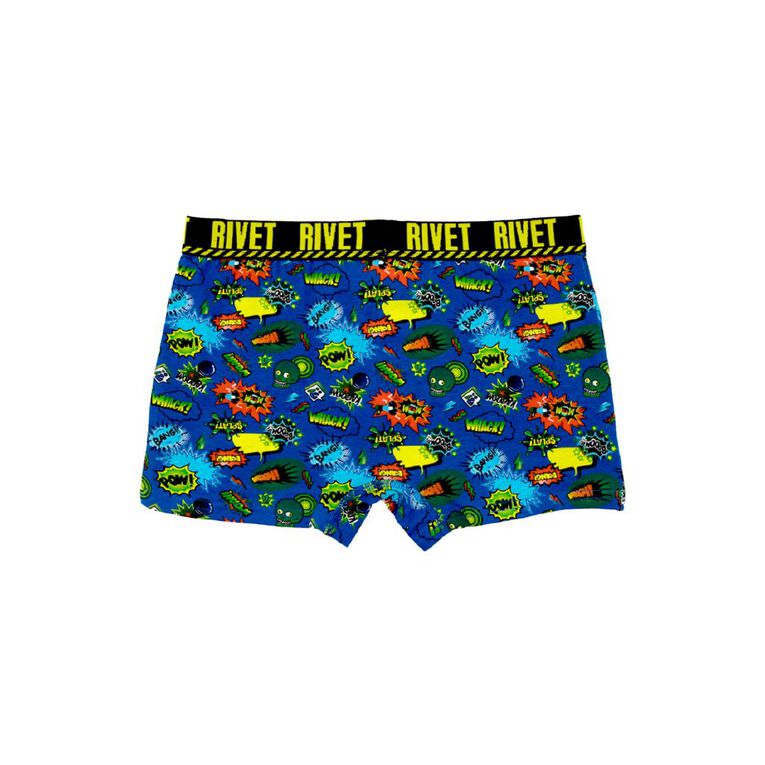 Rivet Boys' Trunks 2 Pack, Blue Mid, hi-res