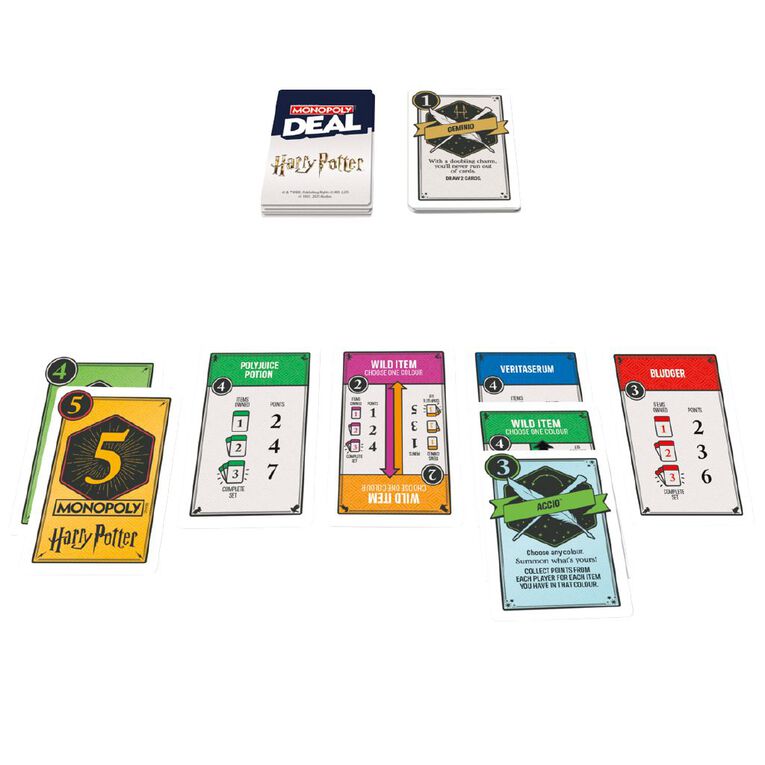 Hasbro Monopoly Deal Harry Potter Game, , hi-res