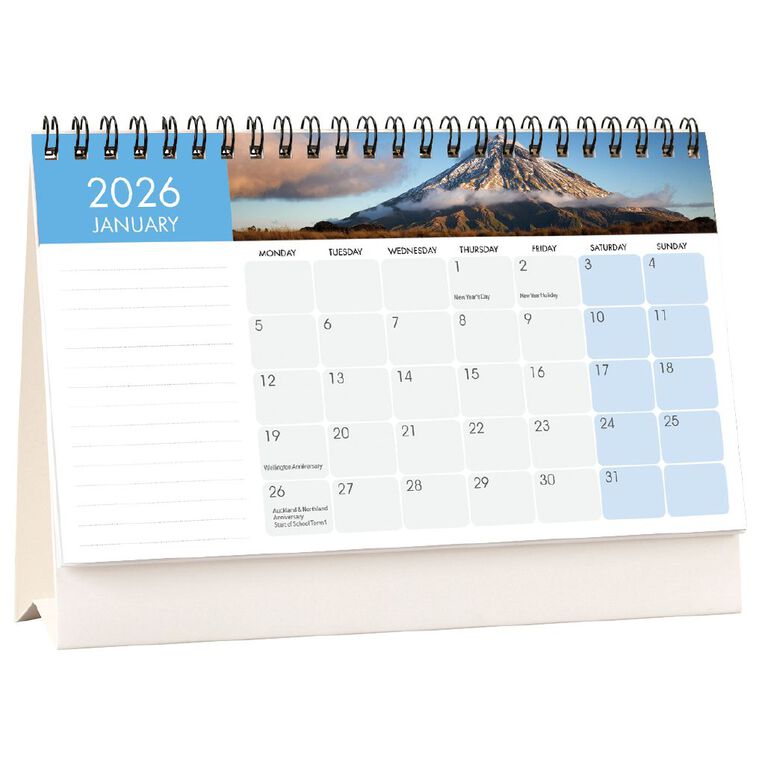 Collins 2026 Calendar Flip Over Desk NZ 217x100mm, , hi-res