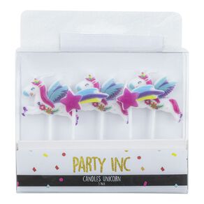 Party Inc Unicorn Candles 5 Pack