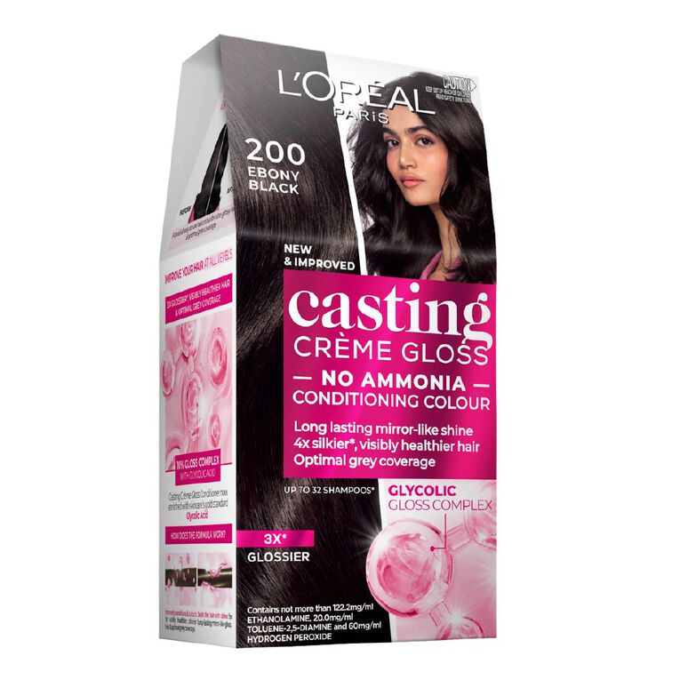 L'Oreal Paris Casting Creme Hair Colour 200 Ebony Black, , hi-res