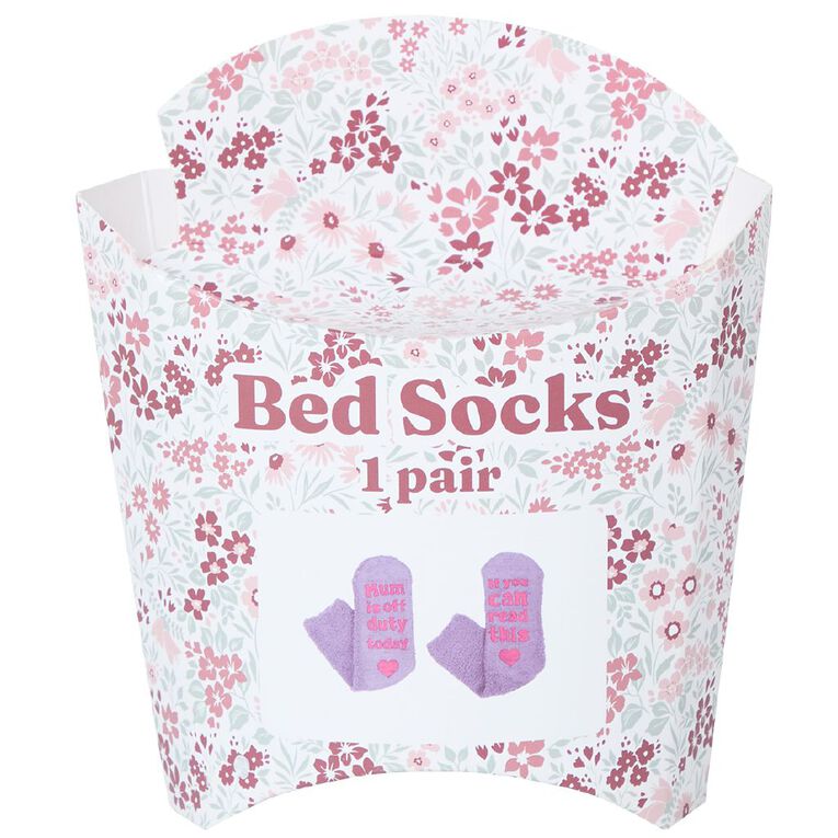 Novelty Printed Bed Socks 2A Assorted, , hi-res