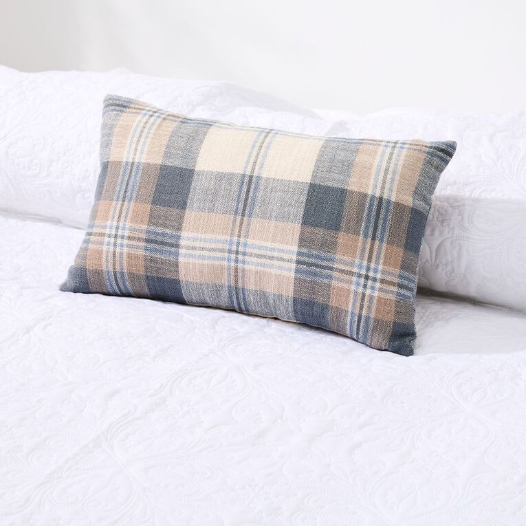 Living & Co Coverlet Patterned Parma White Queen, , hi-res