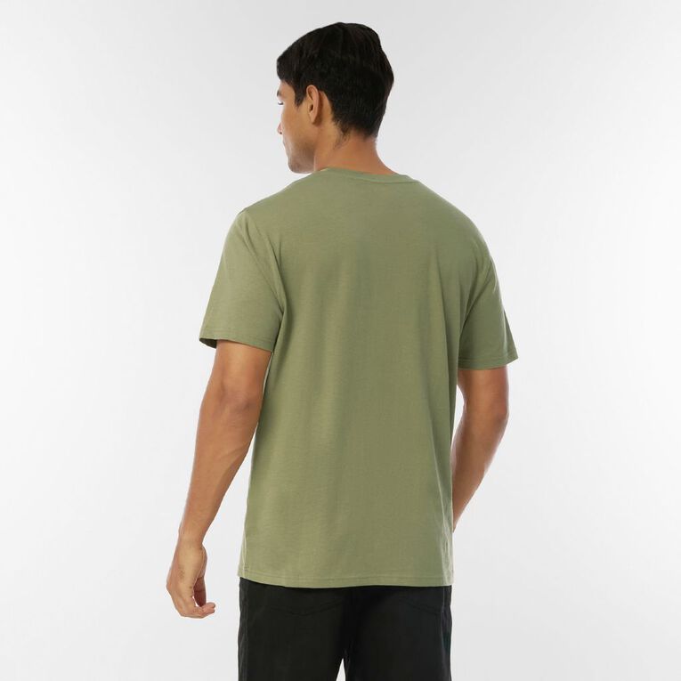 H&H Men's Regular Fit Crew Neck Tee, Green Light, hi-res