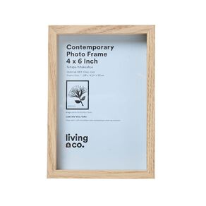 Living & Co Contemporary Photo Frame Natural 4in x 6in