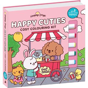 Happy Days: Happy Cuties Cosy Colouring Kit