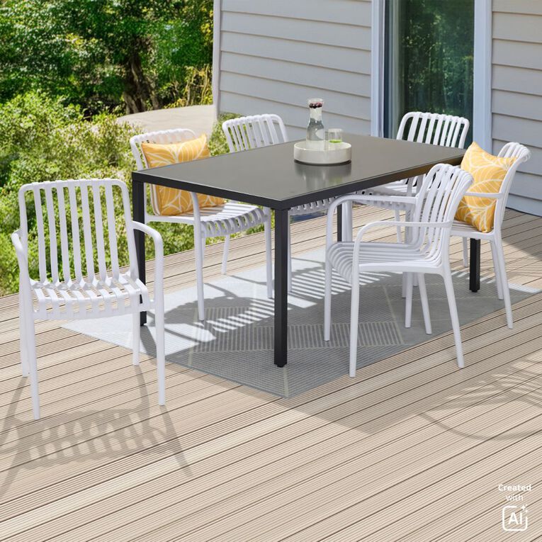 Living & Co Oberlin Chair White, , hi-res