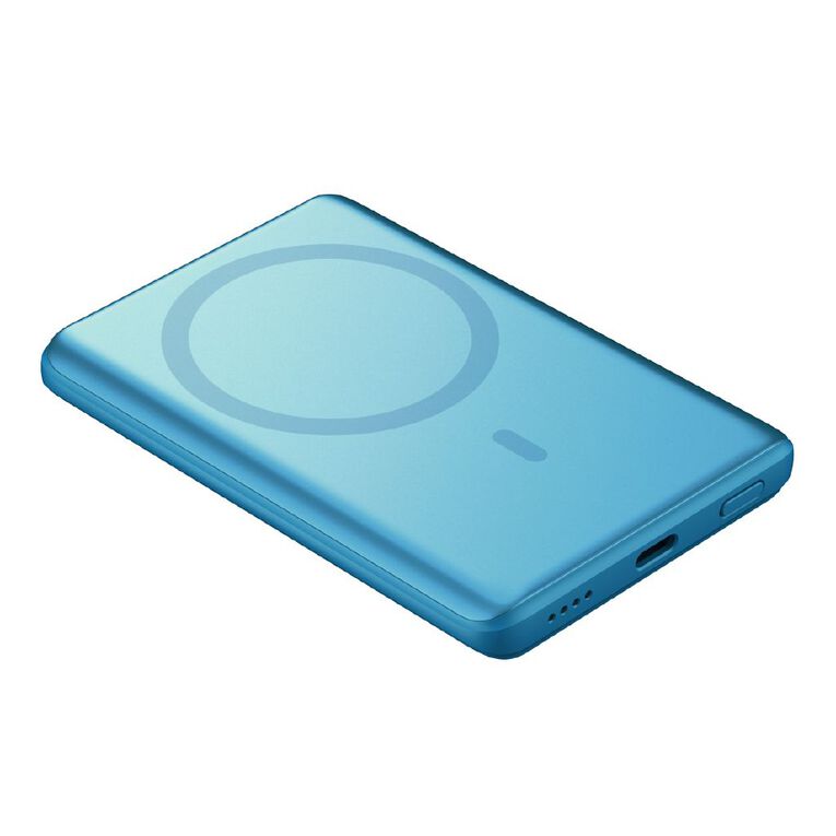 Tech.Inc 3in1 Charge Pack with Cable Charger Wireless Power Bank Blue, , hi-res