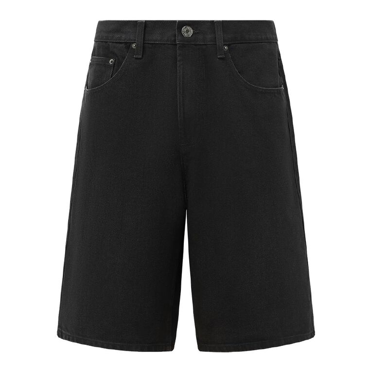 Garage Men's Denim Shorts, Black, hi-res