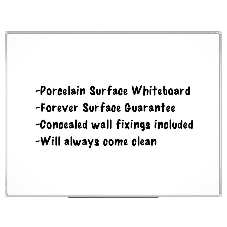 Boyd Visuals Porcelain Whiteboard 900 x 1200mm, , hi-res