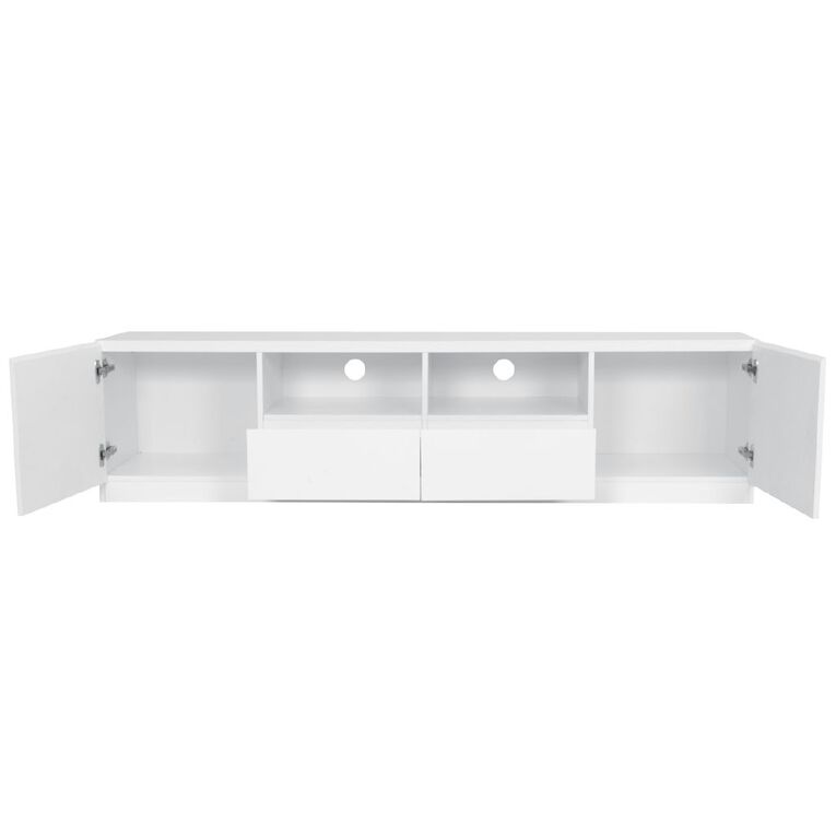 Living & Co Tahoe Entertainment Unit 180cm White, , hi-res