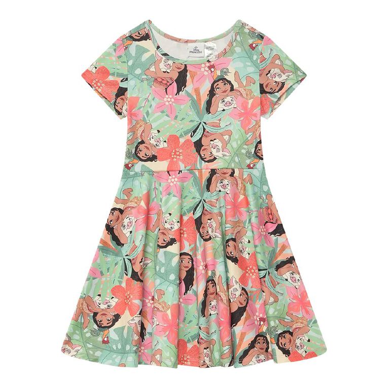 Moana Short Sleeve Scuba Dress, Blue Light, hi-res