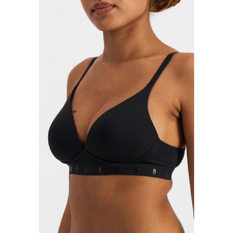 B FOR BONDS Women's Wirefree Tee Bra, Black, hi-res