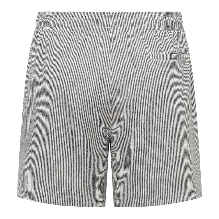 H&H Men's Seersucker 7 Inch Boardshorts, Blue Dark, hi-res