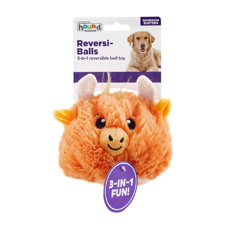 Outward Hound Reversiballs Yak Orange Dog Toy The Warehouse