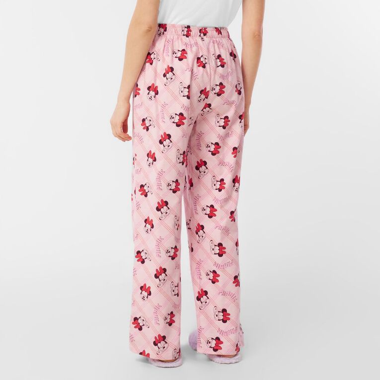 Minnie Mouse Women's Flannelette Pants, Pink Light, hi-res