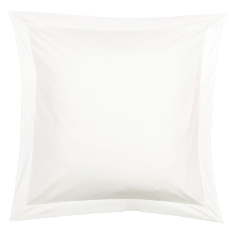 Living & Co Pillowcase Euro 250TC White, , hi-res