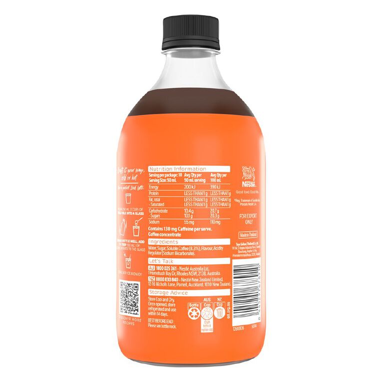 Nescafe Espresso Concentrate Caramel 500ml, , hi-res